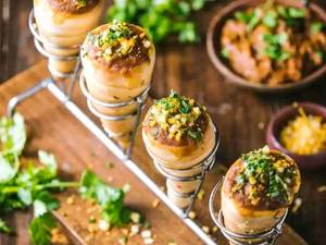 Jain Pav Bhaji Cones (4 Cones)