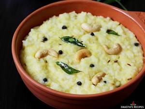 Ghee Pongal (serves with sambar and chutney)