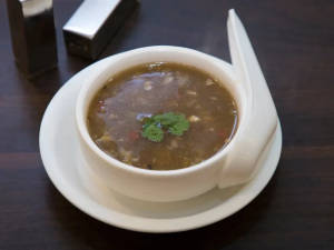 Veg hot & sour soup