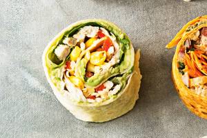 Corn salsa wrap