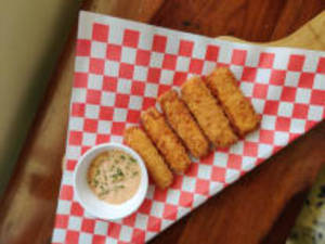 Crispy cottage cheese fingers