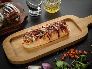 Saucy Veg Hot Dog
