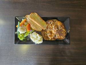 Chicken Steak with Brown Sauce
