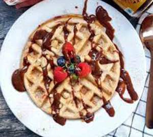 White Choco Waffle