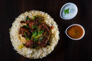 Andhra Chicken Fry Biryani