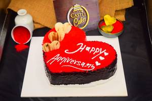 Heart Shape Choco Red Velvet Cake