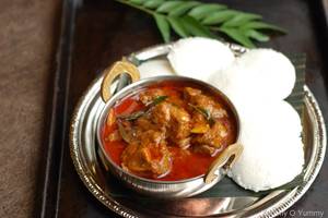 Mutton Curry + Idly(5)