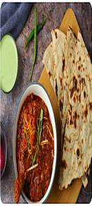 1/4 Chicken Curry + 3 Roti