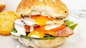 Chicken Burger with Egg