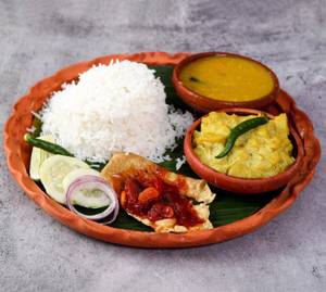 Rice Dal And Alo Posto Combo