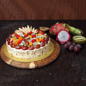 Fresh Fruit Cake Eggless