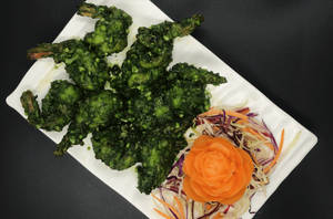 Spicy Coriander Prawns Dry