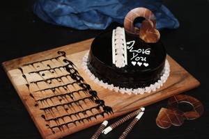 Eggless Chocolate Triple Cake