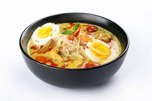 Burmese Kau Suey Bowl With Steamed Rice
