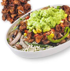 Vegan Crispy Mushroom Bowl - includes Guacamole