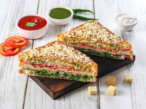 Grilled Veg Cheese Sandwich