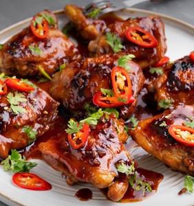 Korean Chilly Chicken Red Peppers [gochuang chillies]