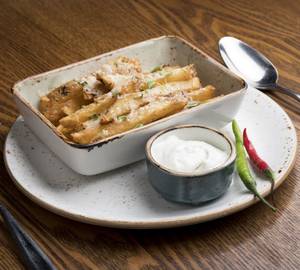 Hand cut skin on fries