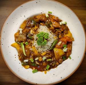 Mongolian Vegetables With Rice