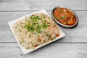 Special Veg Fried Rice With Paneer Butter Masala
