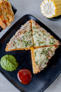 Melting Cheese Toast Sandwich