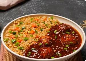 Veg Manchurian Gravy With Noodles