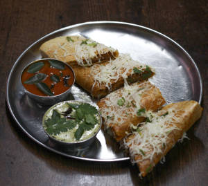 Butter Paneer Masala Dosa