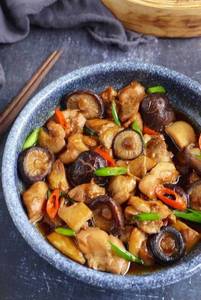 Chicken Mushroom Oyster Sauce