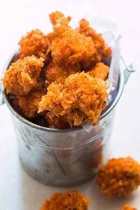 Chicken Peri Peri Popcorn With Meyo Dip