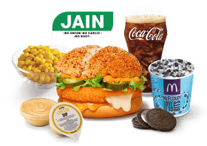 Jain Meal - McCheese Burger Veg Combo 
