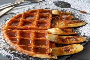 Banana Split Waffle