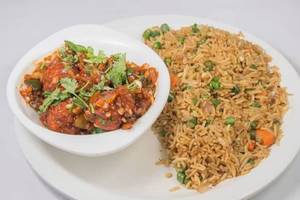 Fried Rice With Manchurian Combo