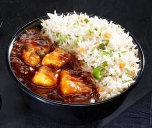 Paneer Manchurian  Rice Bowl