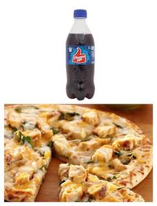 2 Chicken Pizza [Medium 6 slice ]+ 2 Cold Drink250M