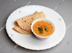 2 Roti + 1/2 Plain Dal