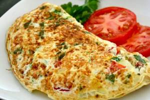 Double Omelette - 2 Eggs - Serve 1-2 Person
