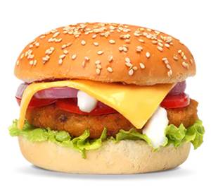Veg Cheese Aloo Tikki Burger