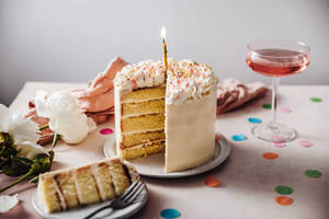 Vanilla Eggless Cake
