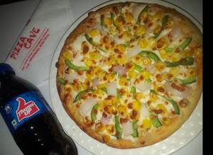 7" Veggie Crush Pizza + Cold Drink (Small)          