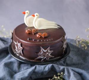 Swan Couple Cake