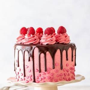 Strawberry cake-450 gms (with egg)