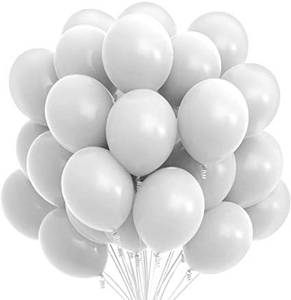 Party Balloons White Colour (50pcs)