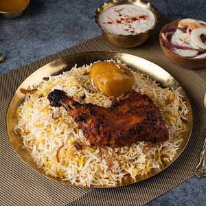 Tandoori Chicken Biryani.