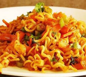 Cheese Maggie With Capsicum And Eggless Mayonnaise