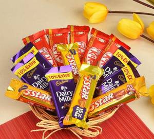 Chocolate For Happiness- 5 Kitkat ,5 Dairy Milk ,4 Five Star