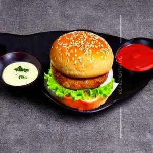 Aloo tikki cheese burger                                                                  