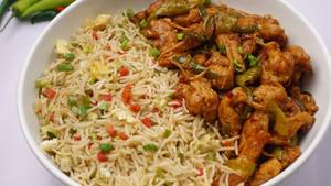 ChilliChicken + Rice                