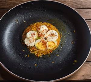 Boiled egg pulao 2 eggs