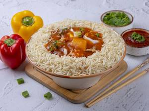 Veg Mongolian Pot Rice [With Gravy]