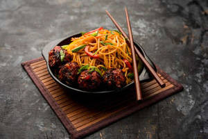Veg Manchurian + Noodles